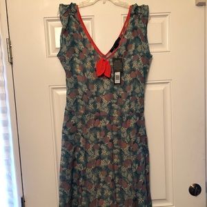Marc Jacobs Aqua blue silk cherry dress